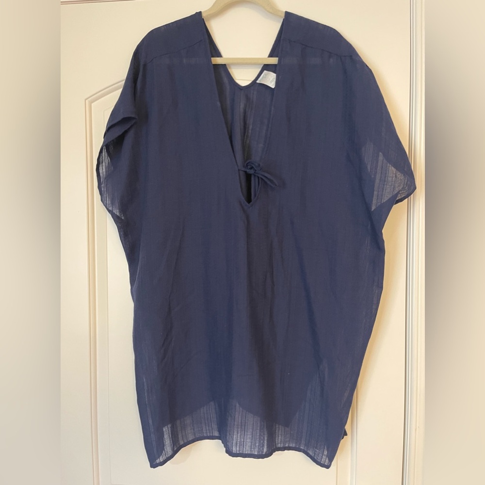 Kona Sol Navy Blue Beach Coverup